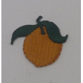 Embroidered Stock Mini Peach Stick-On Applique - 2.5"